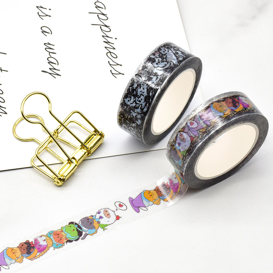 High Quality Custom Printed Foil Happy Birthday Make  Masking Washi Tape